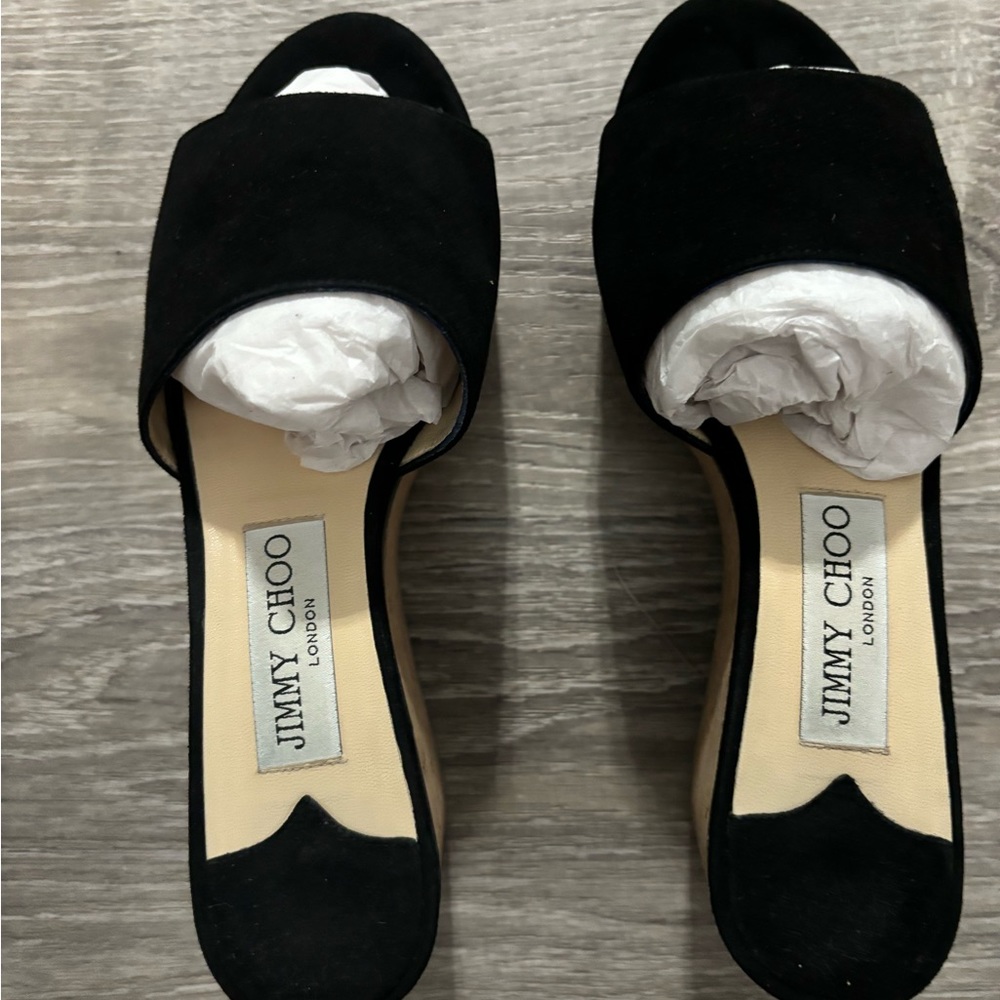 Rare Jimmy Choo Deedee Platform Wedges Size 5.5